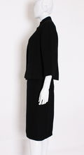 Load image into Gallery viewer, A Vintage 1960s Christian Dior Black Skirt Suit
