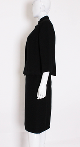 A Vintage 1960s Christian Dior Black Skirt Suit
