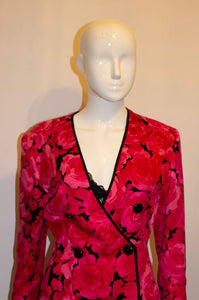 Stunning vintage Silk jacket by Andrea Oddicini