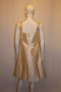 Vintage Malcolm Starr Ivory Silk Dress