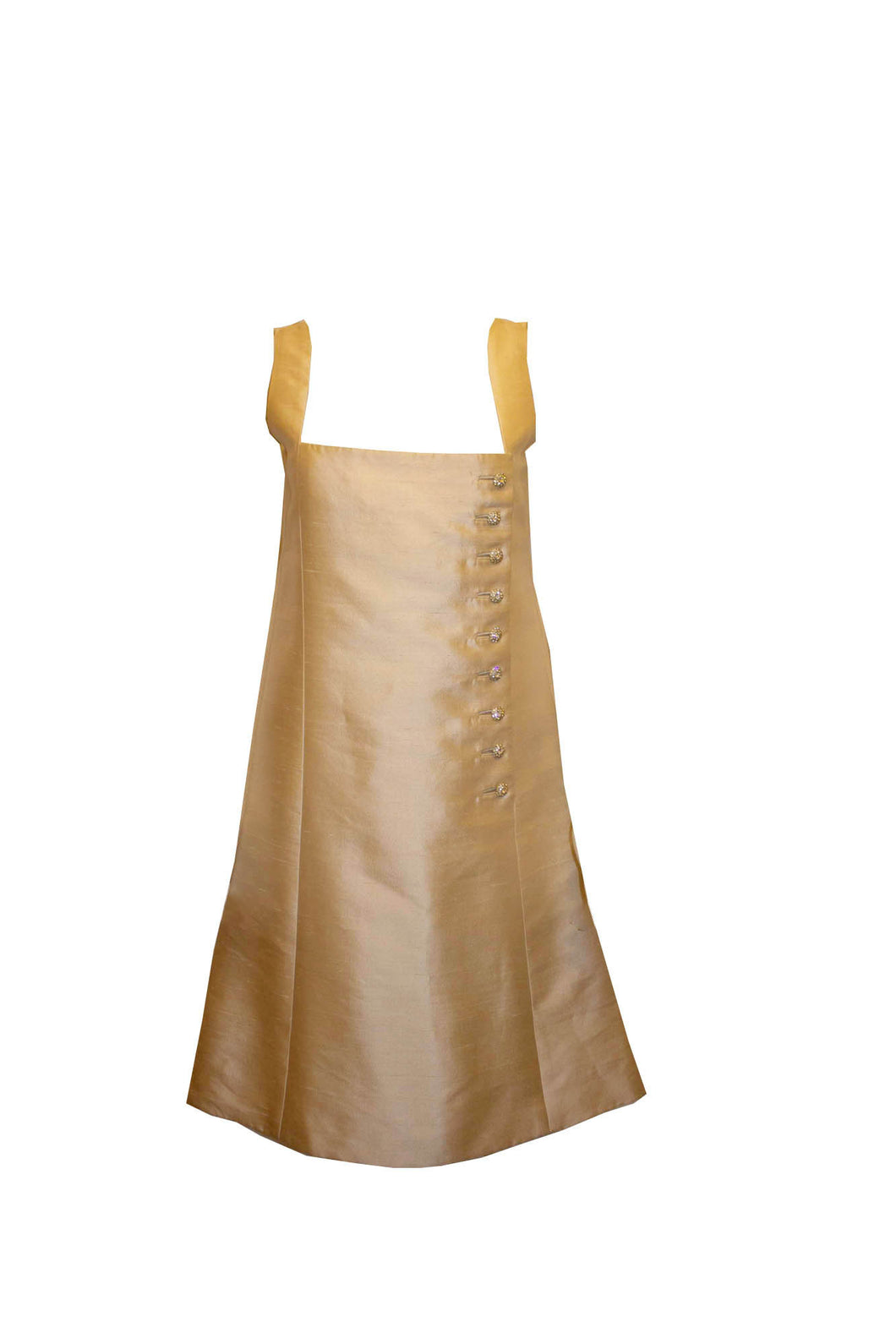 Vintage Malcolm Starr Ivory Silk Dress