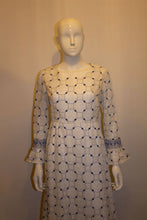 Load image into Gallery viewer, Vintage Laura Lee Blue and White Gown
