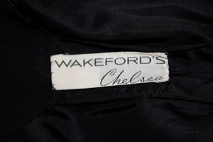 Vintage Wakeford of Chelsea Black Cocktail Dress