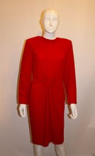 Load image into Gallery viewer, Red Crepe Dress By Mimmina of Italy