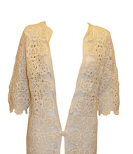 Load image into Gallery viewer, Vintage White Crochet Coat