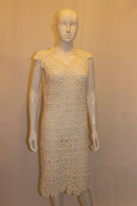 Vintage White Crochet Dress
