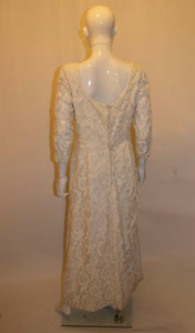 Vintage White Ribbon Work Dress