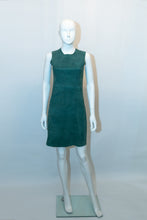 Load image into Gallery viewer, Green Celine Suede Shift Dress