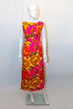 Load image into Gallery viewer, Vintage Hawaian Multicolour Long Gown