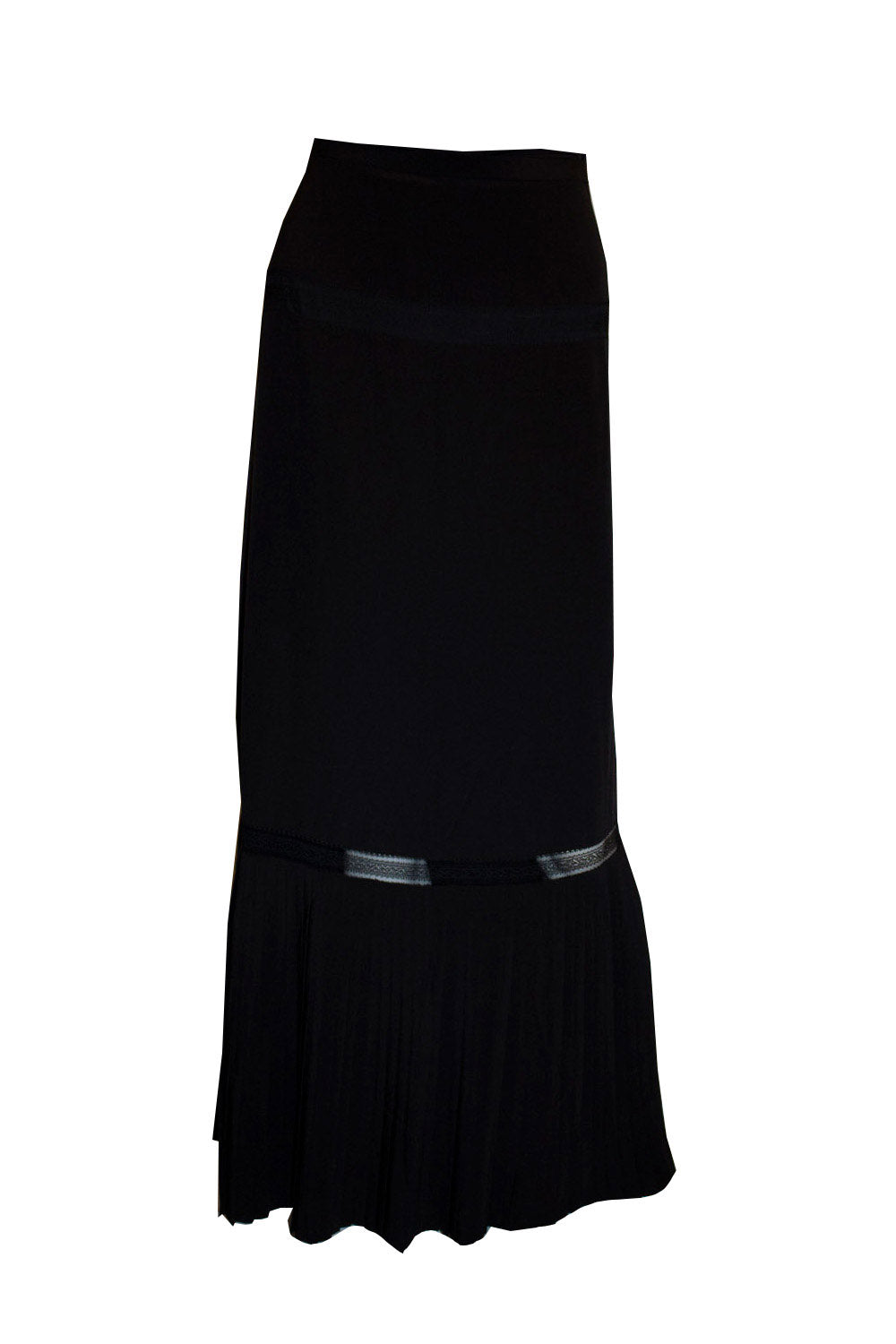 【CHLOE】BLACK MULTICOLOR SILK SKIRT Chloé Sheer Silk Georgette Maxi Skirt in Black | Lyst