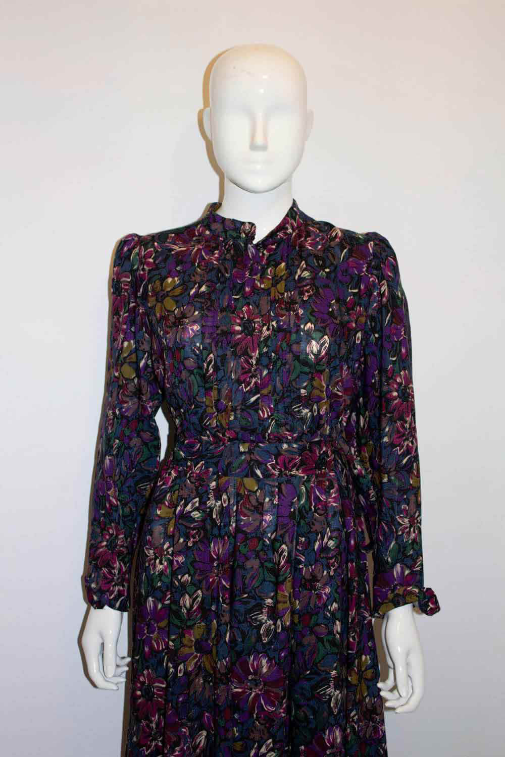 Vintage Liberty Wool Floral Print Dress – modesandmore